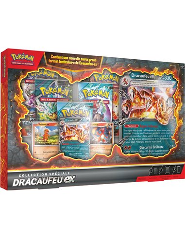 Pokémon : Coffret Collection spé Dracaufeu-ex (5 boosters)