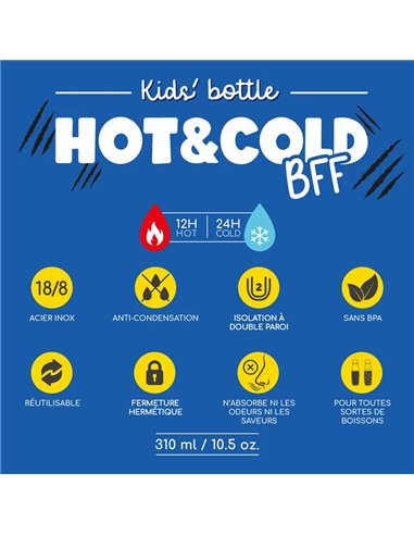 GOURDE ISOTHERME POUR ENFANT - KIDS BOTTLE - TIGER - legami