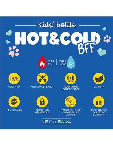 GOURDE ISOTHERME POUR ENFANT - KIDS BOTTLE - PANDA - Legami