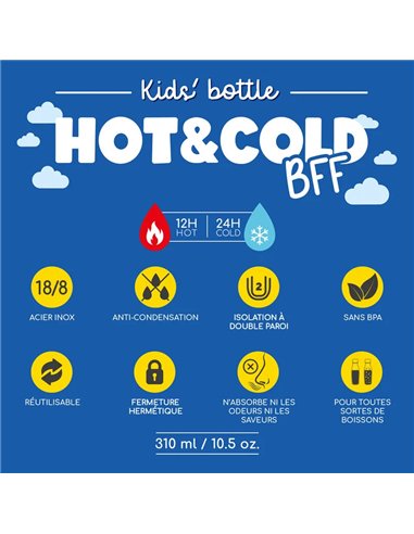GOURDE ISOTHERME POUR ENFANT - KIDS BOTTLE - GIRAFFE - Legami