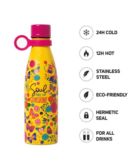Bouteille Thermique 500 Ml - Hot&Cold sunshine - legami