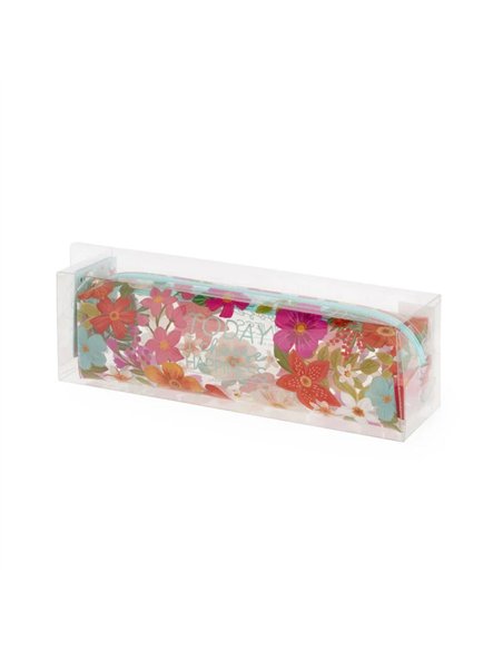 Trousse Transparente - Pencil Case flowers - legami