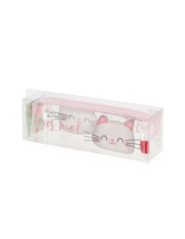 Trousse Transparente - Pencil Case kitty - legami