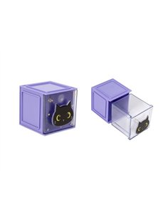 Organisateur de bureau cube chat noir - itotal