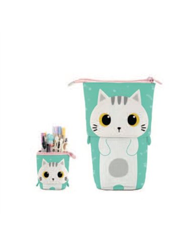 Trousse pop-up chat blanc - itotal