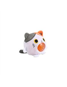 Balle squishy chat blanc et orange - itotal