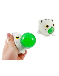Balle squishy chat blanc - itotal