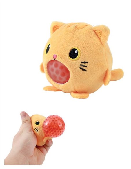 Balle squishy chat orange - itotal