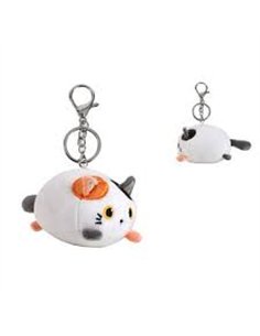 Porte-clés plush chat orange - itotal