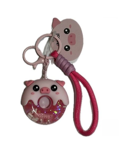 Porte-clés donut cochon - itotal