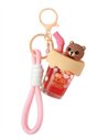 Porte-clés bubble tea ours - itotal