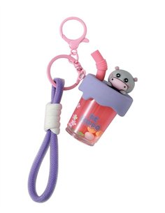 Porte-clés bubble tea hippo - itotal