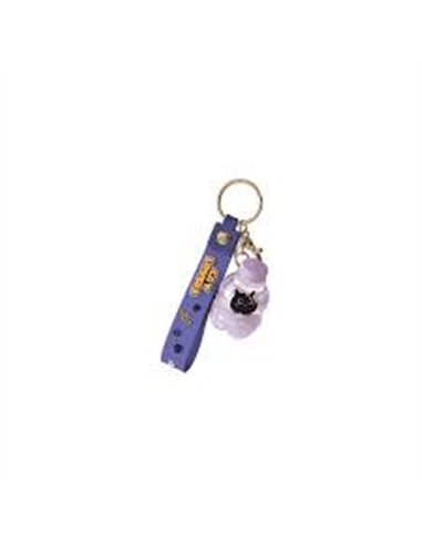 Porte-clés bouteille liquide violet - itotal