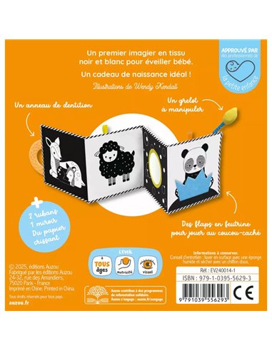 Mon tout premier livre tissu - En noir et blanc !