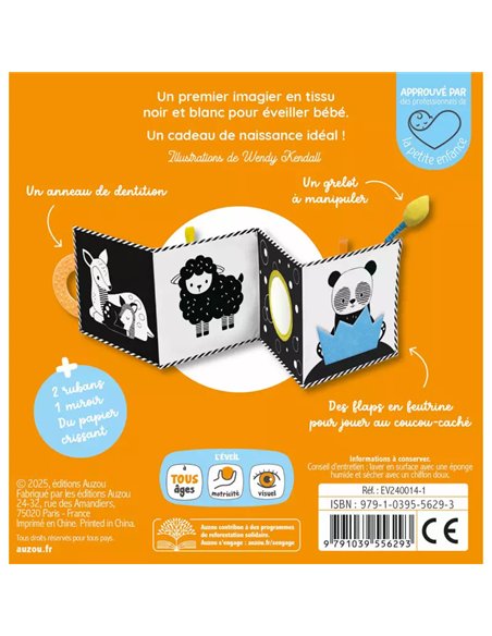 Mon tout premier livre tissu - En noir et blanc !