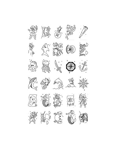 REFIL KIDYDRAW-MINI dessins "animaux autour du monde" et "oceans et pirates" - kidywolf