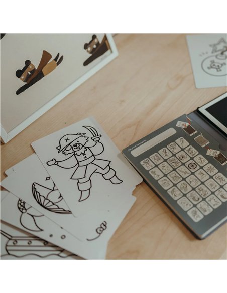REFIL KIDYDRAW-MINI dessins "animaux autour du monde" et "oceans et pirates" - kidywolf