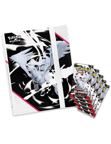 Pokémon EV10.5 : Portfolio(A4) + 5 boosters Flamme Blanche