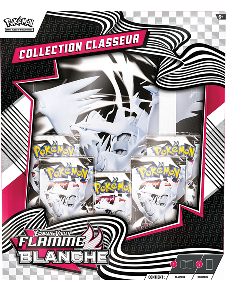 Pokémon EV10.5 : Portfolio(A4) + 5 boosters Flamme Blanche