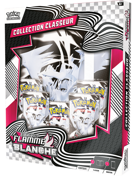 Pokémon EV10.5 : Portfolio(A4) + 5 boosters Flamme Blanche