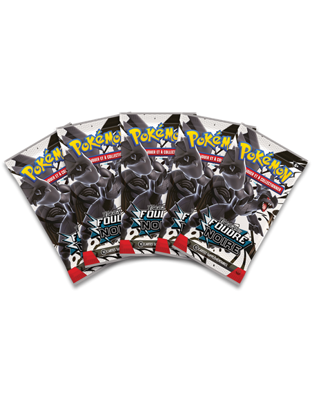 Pokémon EV10.5 : Portfolio(A4) + 5 boosters Foudre Noire