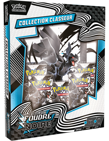 Pokémon EV10.5 : Portfolio(A4) + 5 boosters Foudre Noire