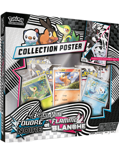 Pokémon EV10.5 : Coffret Poster Foudre Noire & Flamme Blanche