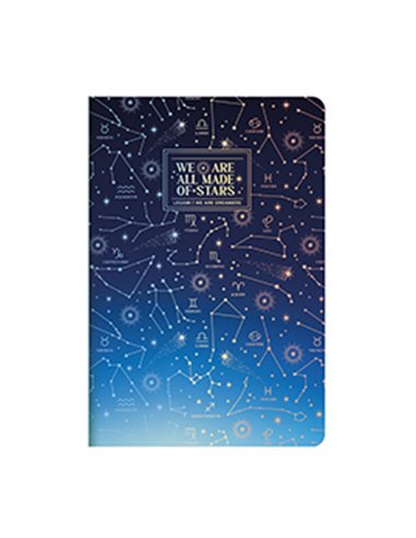 CAHIER BLANC - QUADERNO - MEDIUM - STARS - legami