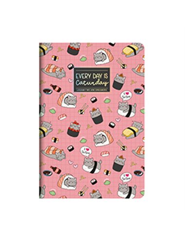 CAHIER BLANC - QUADERNO - MEDIUM - SUSHI CAT - legami