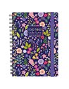 CAHIER LIGNÉ À SPIRALE - SPIRAL NOTEBOOK - LARGE - FLOWERS - legami