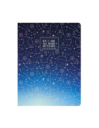 CAHIER LIGNE - QUADERNO - LARGE - STARS - legami