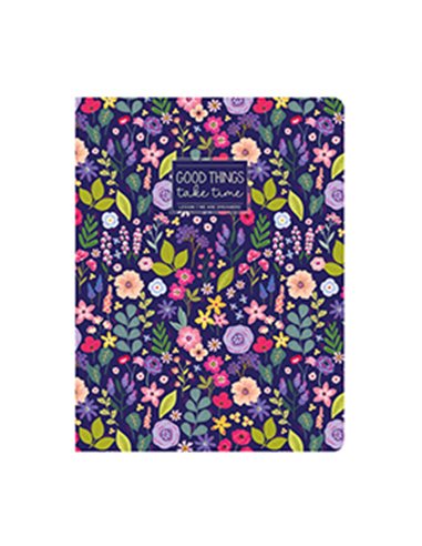CAHIER LIGNE - QUADERNO LARGE - FLOWERS - legami