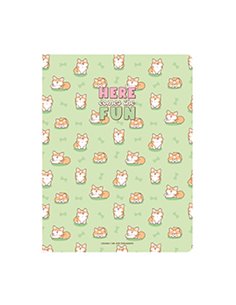 CAHIER LIGNE - QUADERNO - LARGE - CORGI - legami