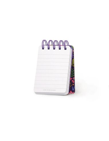 BLOC-NOTES LIGNÉ À SPIRALE - SPIRAL NOTEPAD - MINI - FLOWERS - legami