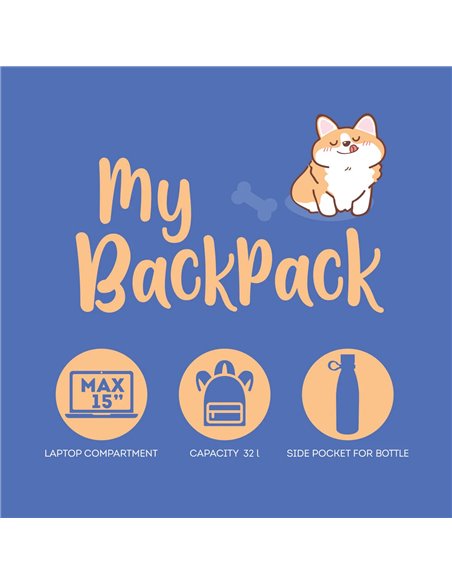 SAC À DOS - MY BACKPACK - CORGI - legami