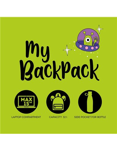 SAC À DOS - MY BACKPACK - SPACE - legami