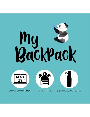 SAC À DOS - MY BACKPACK - PANDA - legami