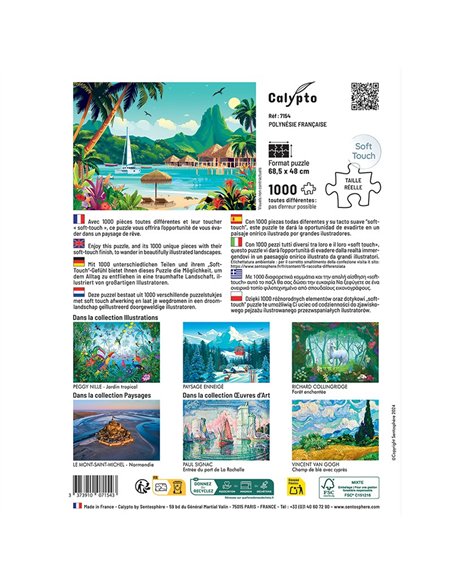 PUZZLE 1000 pièces - Polynésie française - sentosphère