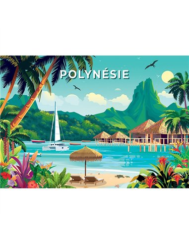 PUZZLE 1000 pièces - Polynésie française - sentosphère