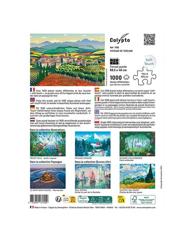 PUZZLE 1000 pièces - Paysage de Toscane - sentosphère