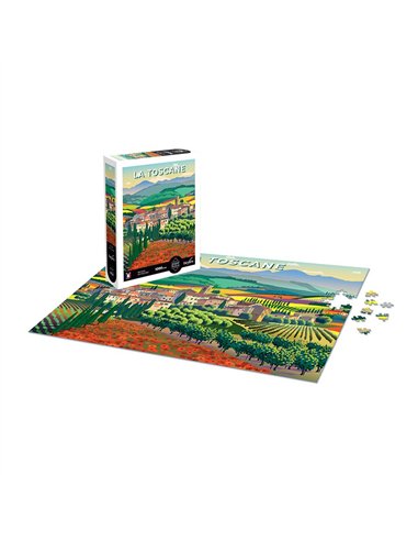 PUZZLE 1000 pièces - Paysage de Toscane - sentosphère