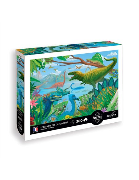 PUZZLE 200 pièces Le Paradis des Dinosaures - sentosphère