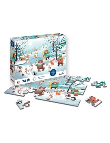 Puzzle 36 pièces - Sous la Neige - sentosphère