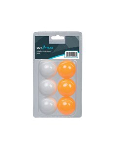 6 balles de ping pong