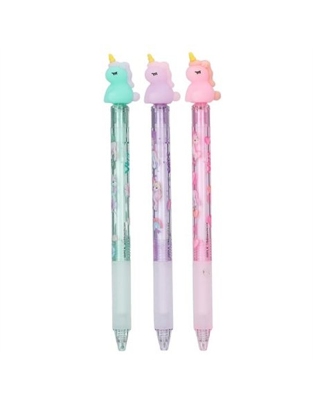 Ylvi Stylo gel effaçable avec licorne