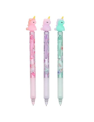 Ylvi Stylo gel effaçable avec licorne