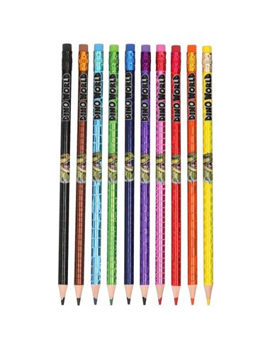 Dino World crayons de couleur effaçables