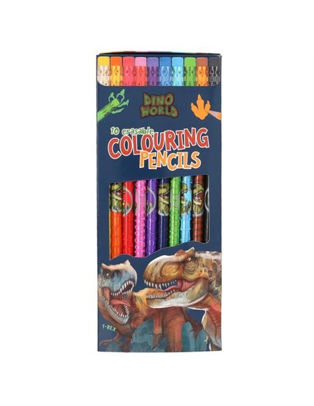 Dino World crayons de couleur effaçables