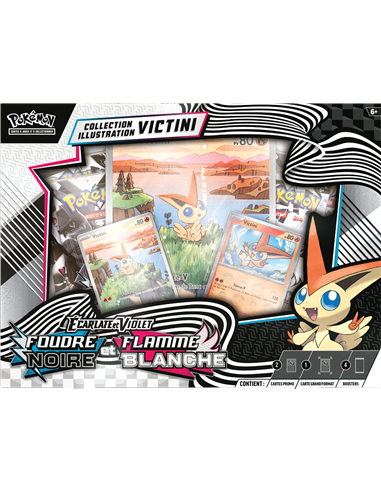 Pokémon EV10.5 : Coffret IR 4 boosters Foudre Noire&Flamme Blanche