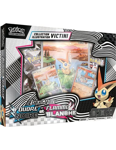 Pokémon EV10.5 : Coffret IR 4 boosters Foudre Noire&Flamme Blanche